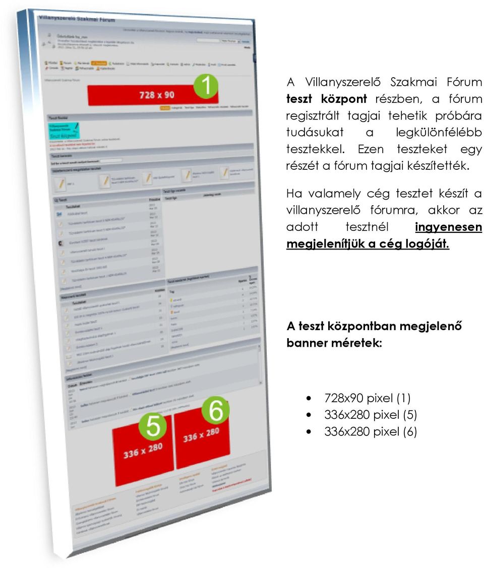 Ha valamely cég tesztet készít a villanyszerelő fórumra, akkor az adott tesztnél ingyenesen