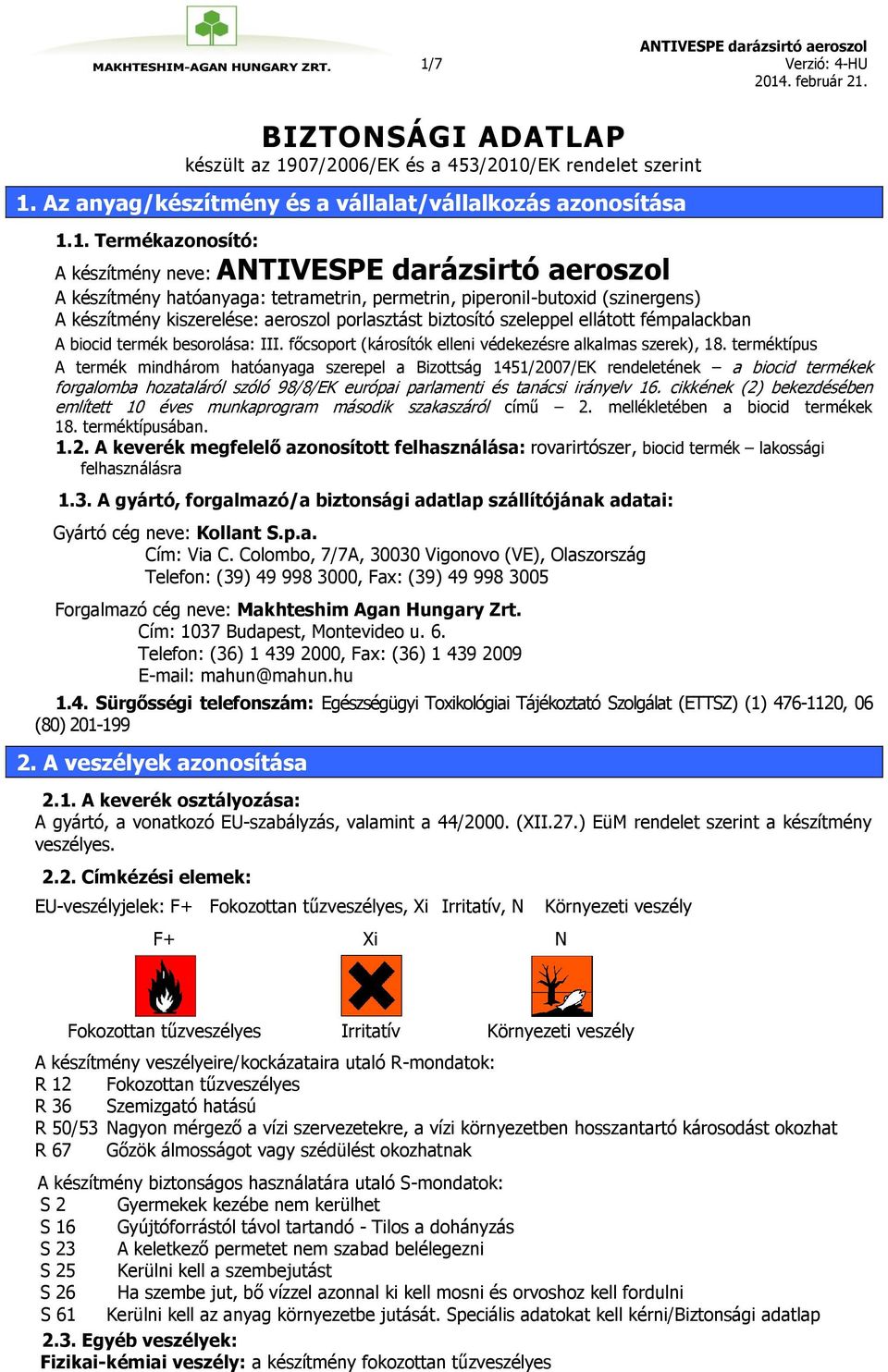 főcsoport (károsítók elleni védekezésre alkalmas szerek), 18.