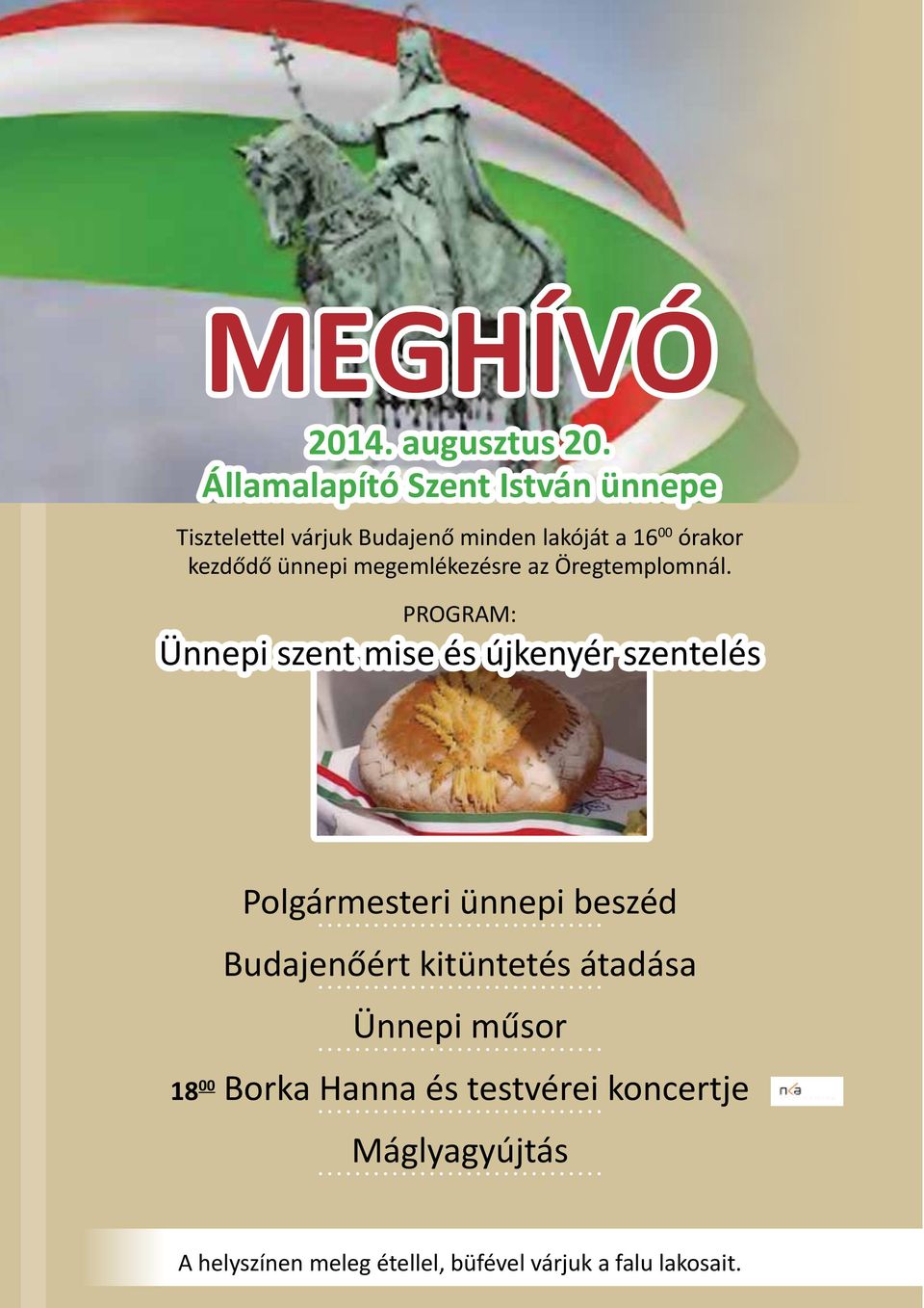 ünnepi megemlékezésre az Öregtemplomnál.