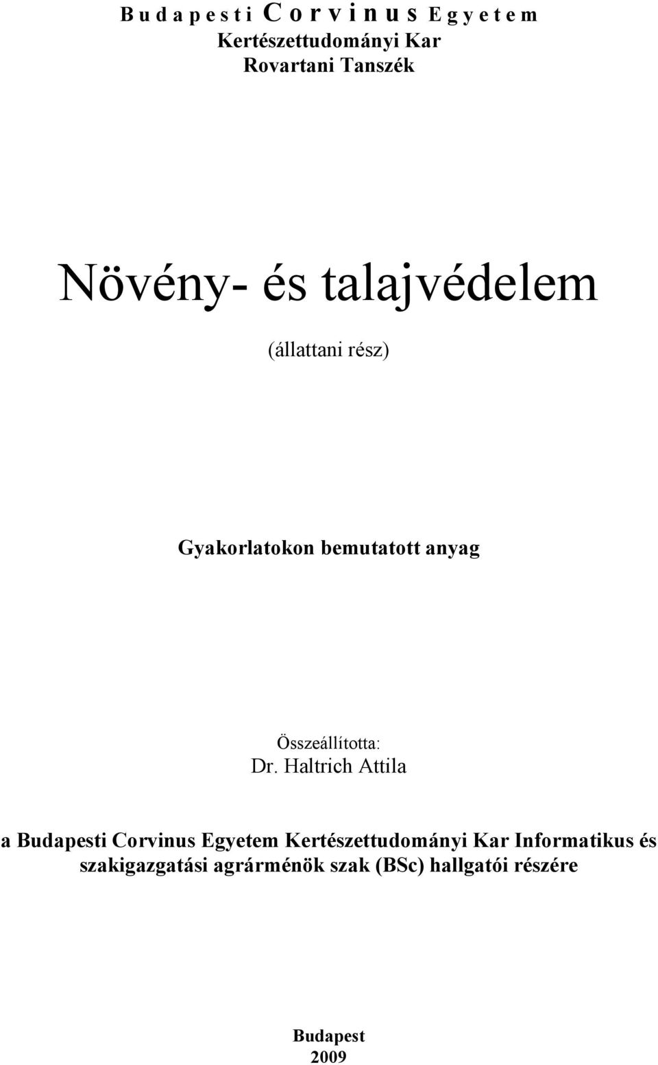Összeállította: Dr.
