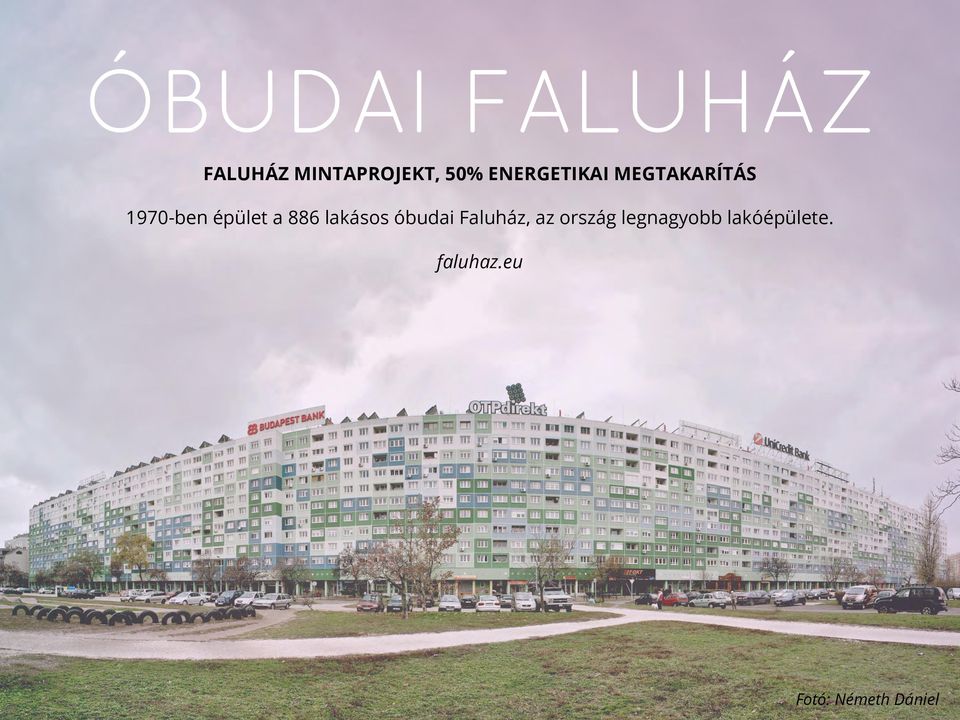 886 lakásos óbudai Faluház, az ország