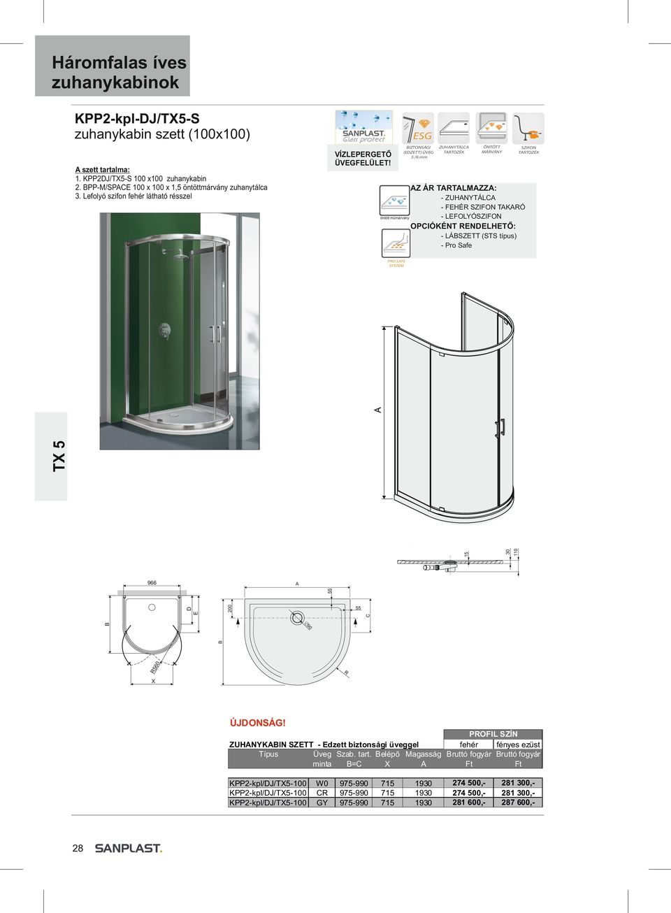 Háromfalas íves zuhanykabinok - PDF Free Download