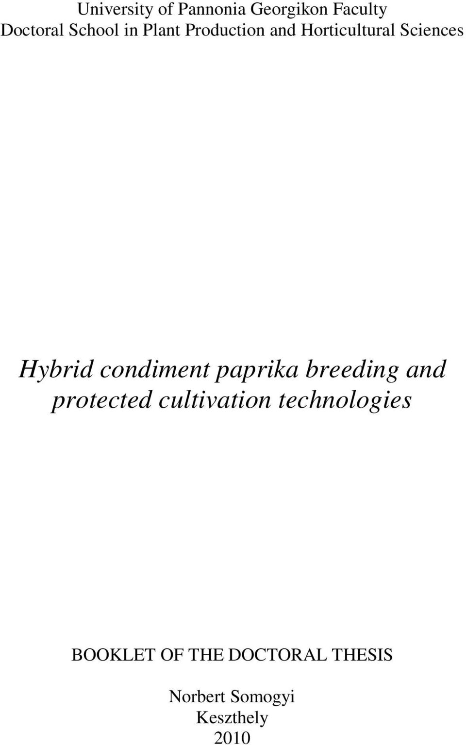 condiment paprika breeding and protected cultivation