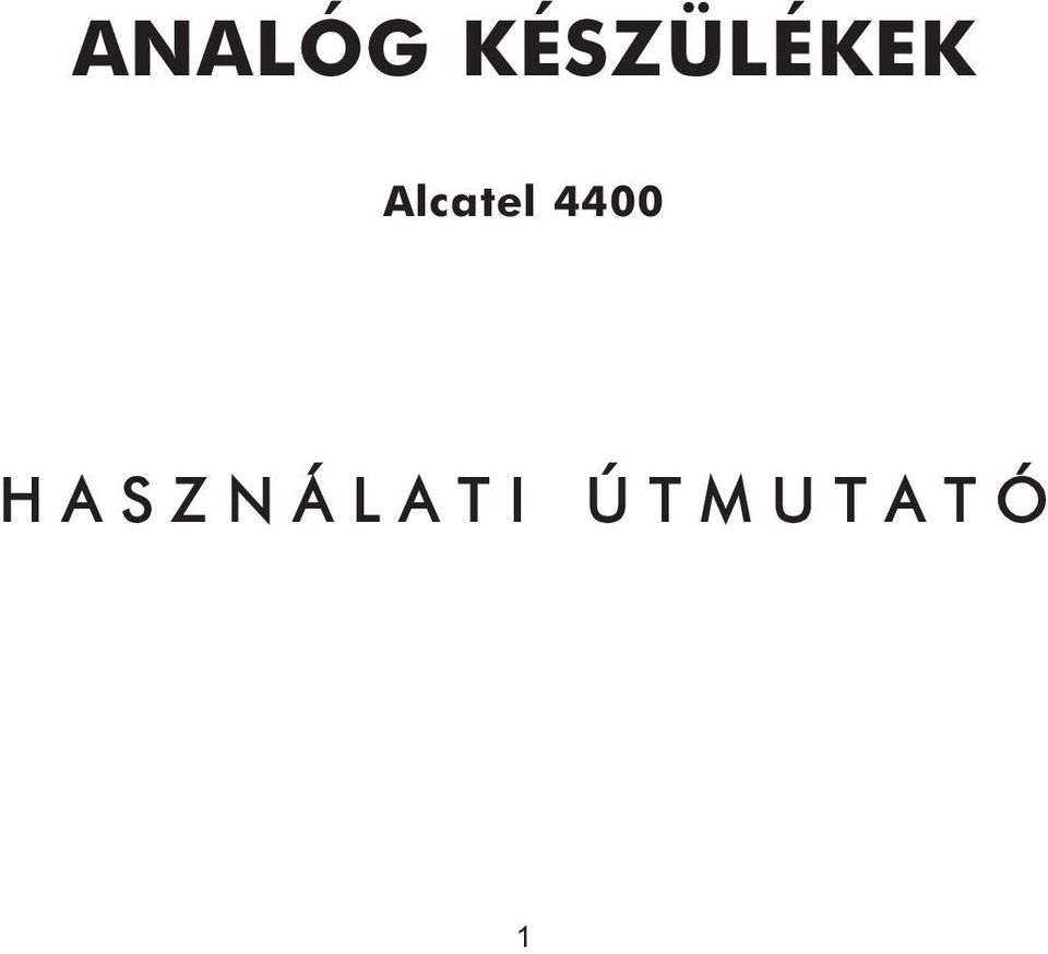 Alcatel 4400 H A