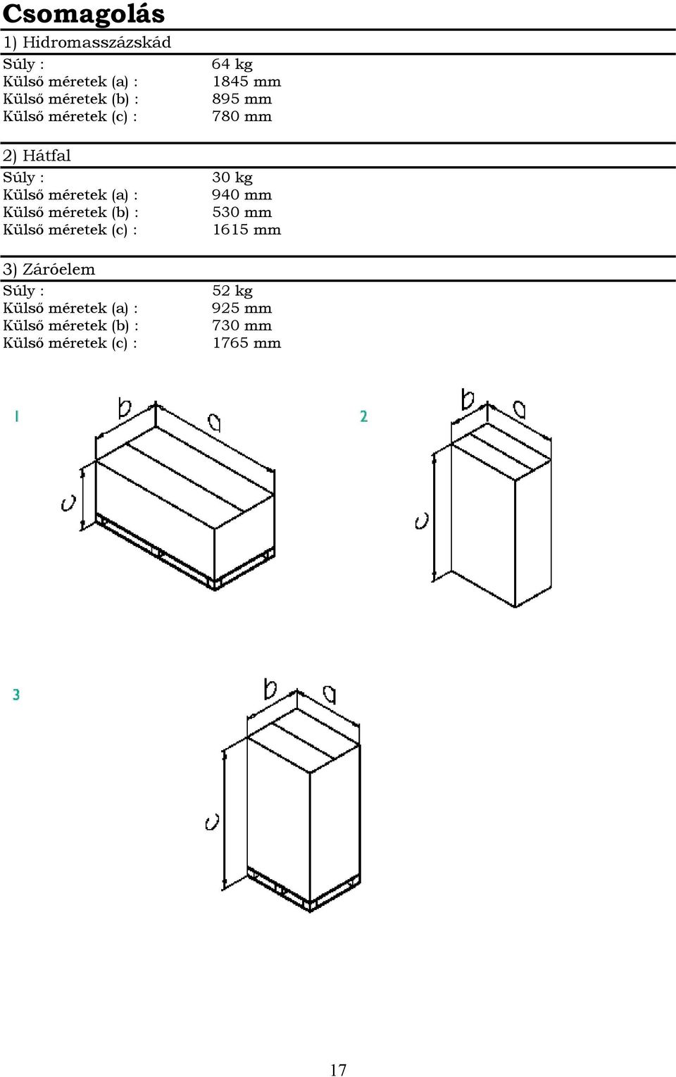 895 mm 780 mm 30 kg 940 mm 530 mm