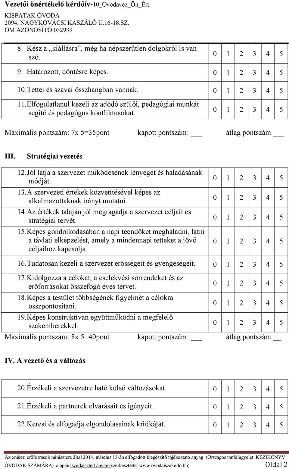 Jól látja a szervezet működésének lényegét és haladásának módját. 13. A szervezeti értékek közvetítésével képes az alkalmazottaknak irányt mutatni. 14.