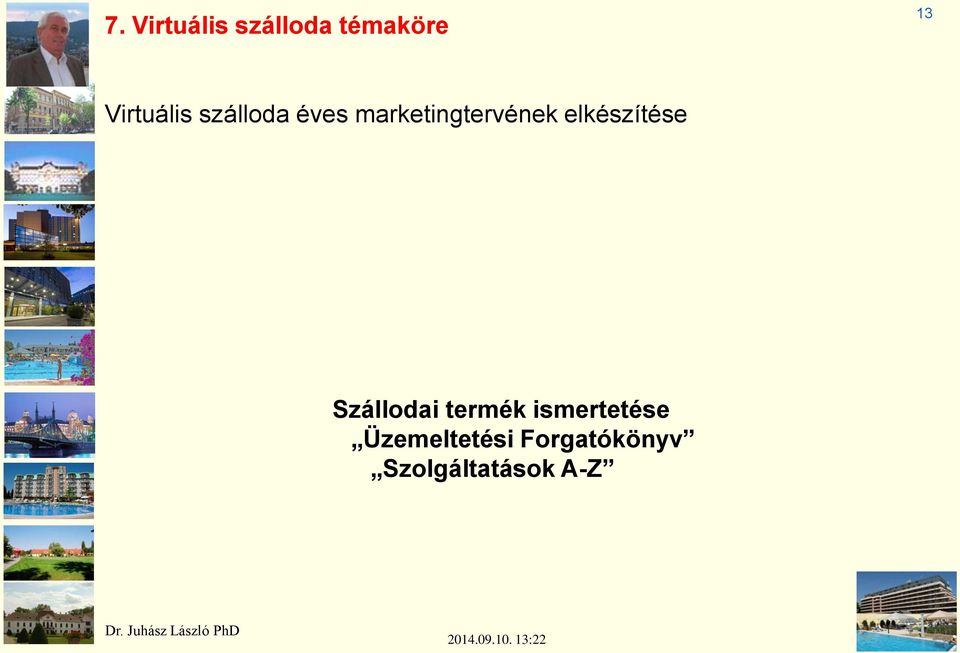 marketingtervének elkészítése Szállodai