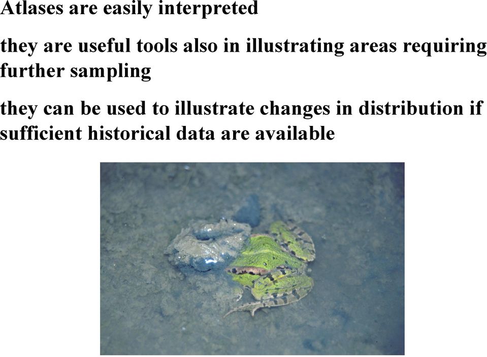 sampling they can be used to illustrate changes in