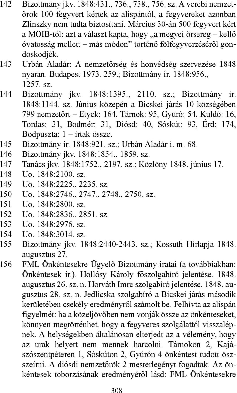 143 Urbán Aladár: A nemzetőrség és honvédség sze
