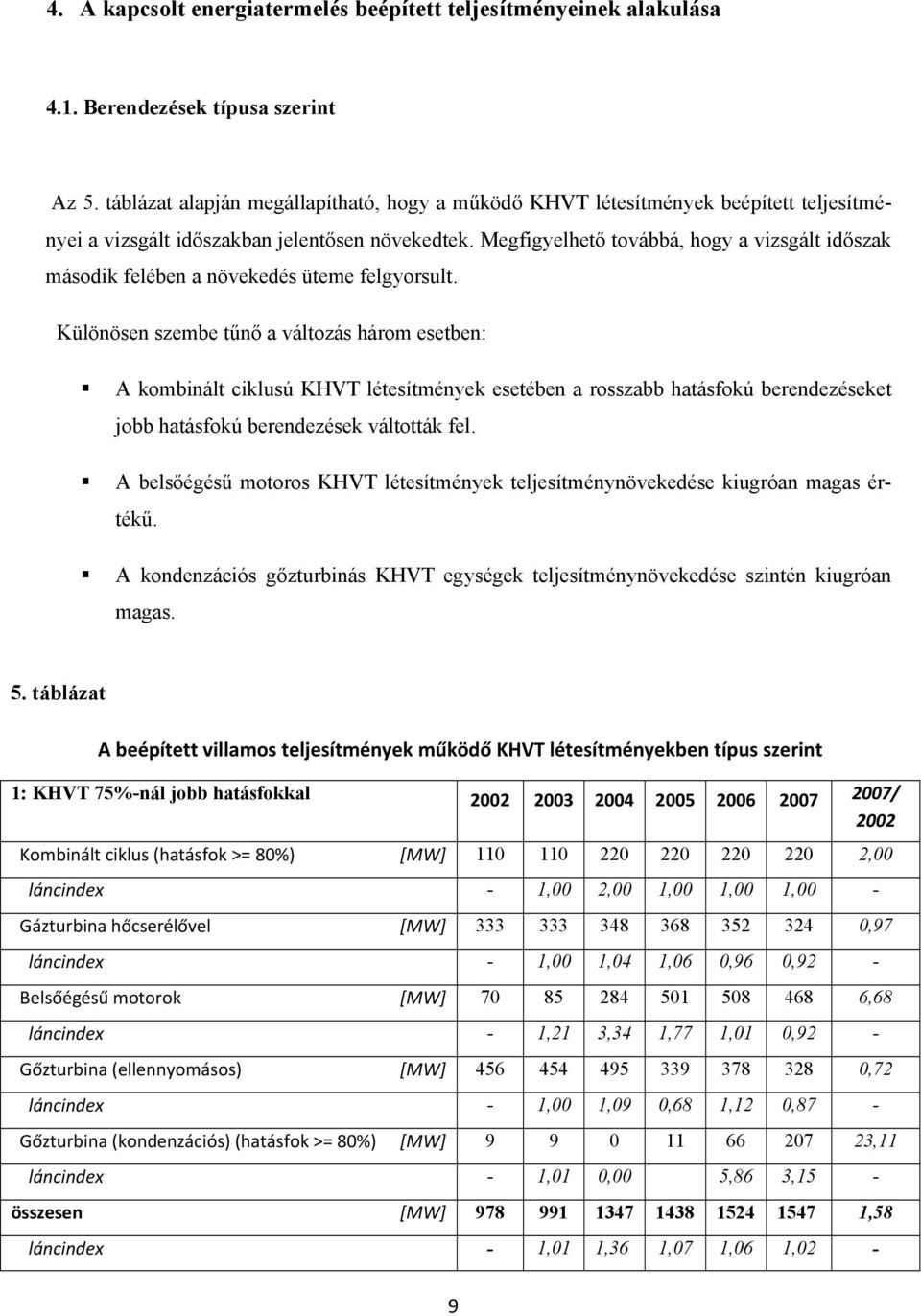 Megfigyelhető továbbá, hogy a vizsgált időszak második felében a növekedés üteme felgyorsult.