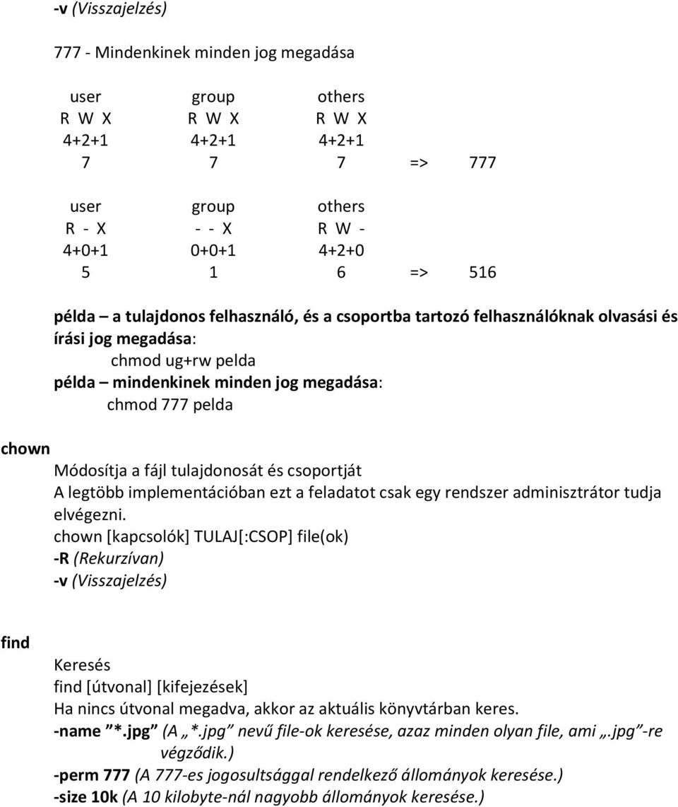 tulajdonosát és csoportját A legtöbb implementációban ezt a feladatot csak egy rendszer adminisztrátor tudja elvégezni.