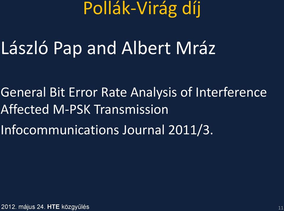 Interference Affected M-PSK