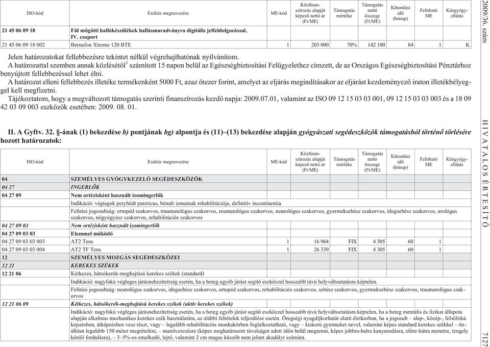 A határozattal szemben annak közlésétõl 1 számított 15 napon belül az Egészségbiztosítási Felügyelethez címzett, de az Országos Egészségbiztosítási Pénztárhoz benyújtott fellebbezéssel lehet élni.