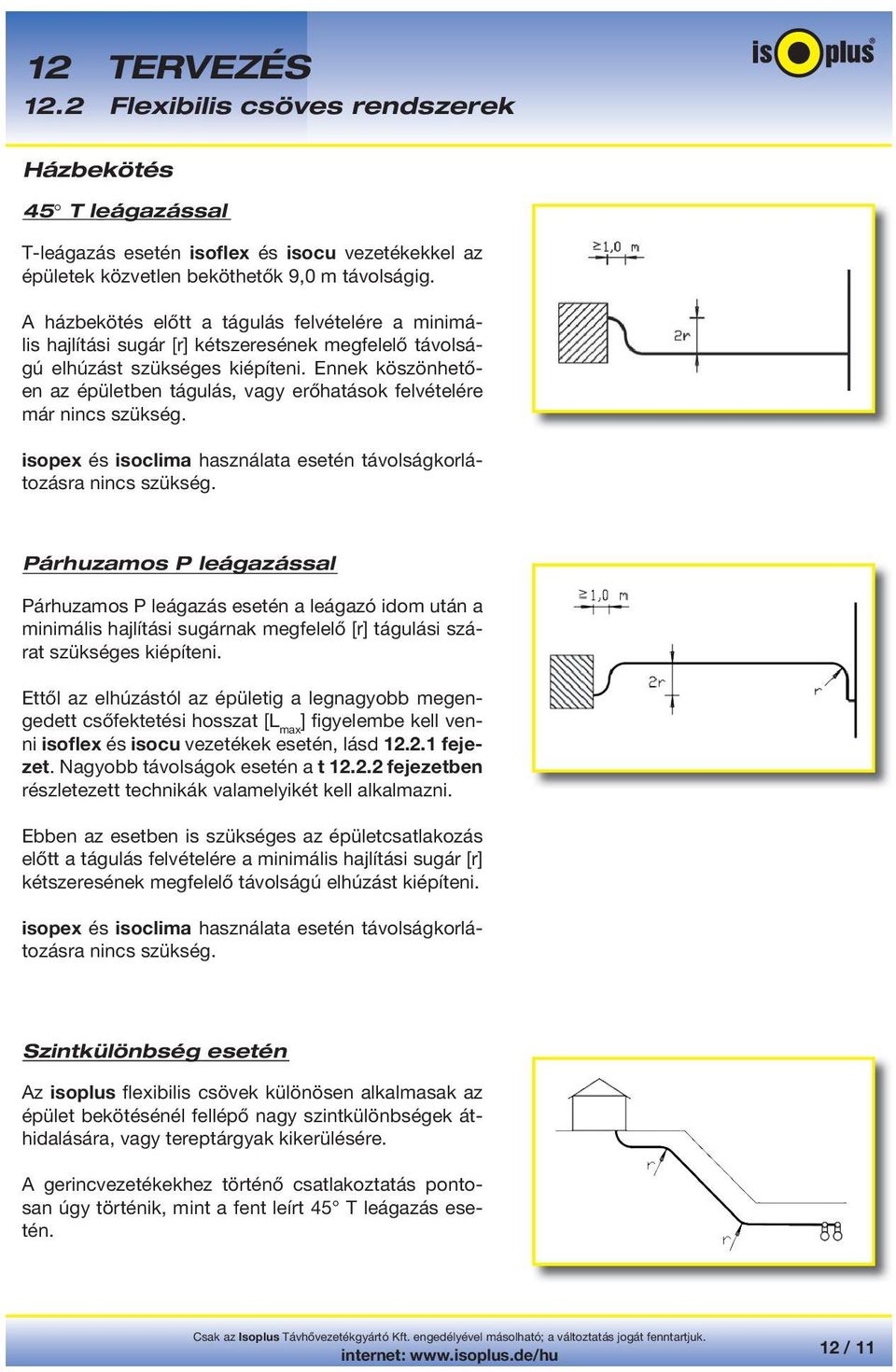 Ennek köszönhetően az épületben tágulás, vagy erőhatások felvételére már nincs szükség. isopex és isoclima használata esetén távolságkorlátozásra nincs szükség.