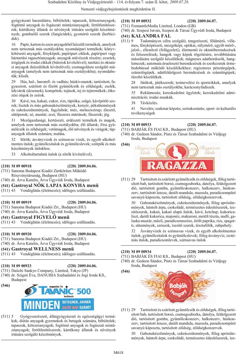 16 Papír, karton és ezen anyagokból készült termékek, amelyek nem tartoznak más osztályokba; nyomdaipari termékek; könyvkötészeti anyagok; fényképek; papíripari cikkek, papíripari vagy háztartási