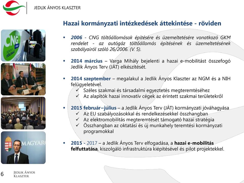 2014 szeptember megalakul a Jedlik Ányos Klaszter az NGM és a NIH felügyeletével.