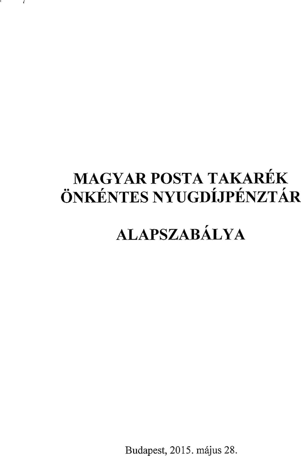 NYUGDÍJPÉNZTÁR