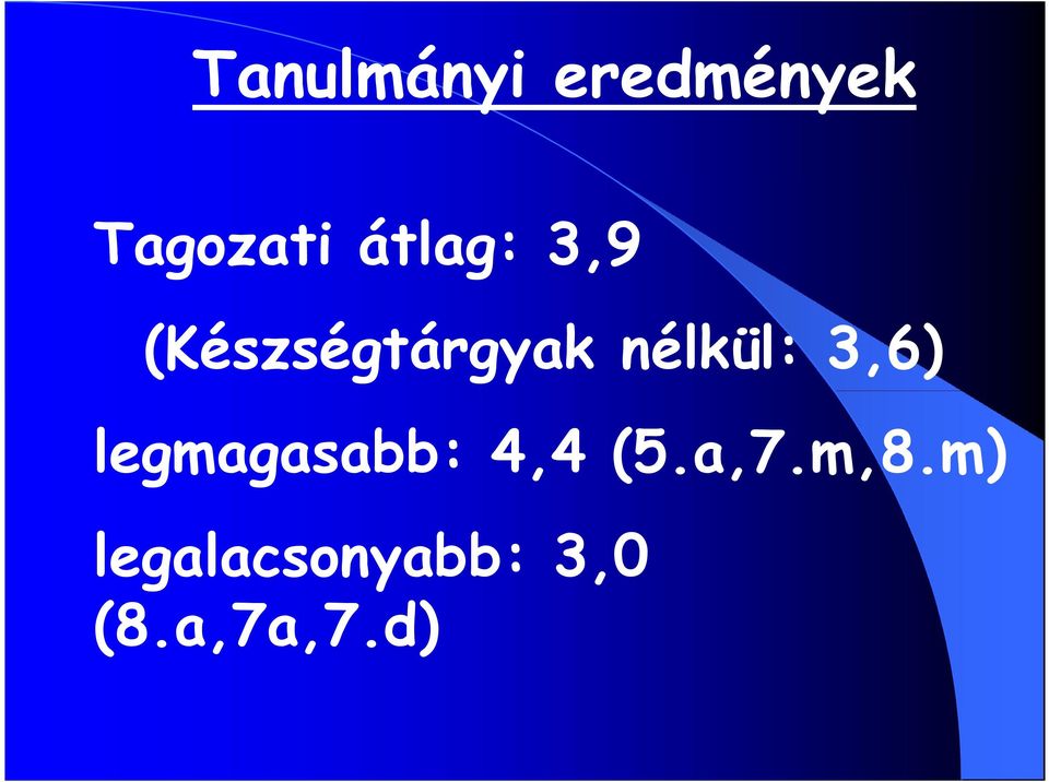 nélkül: 3,6) legmagasabb: 4,4 (5.