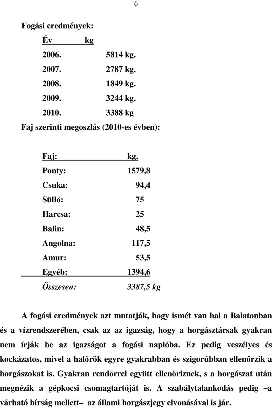 a vízrendszerében, csak az az igazság, hogy a horgásztársak gyakran nem írják be az igazságot a fogási naplóba.