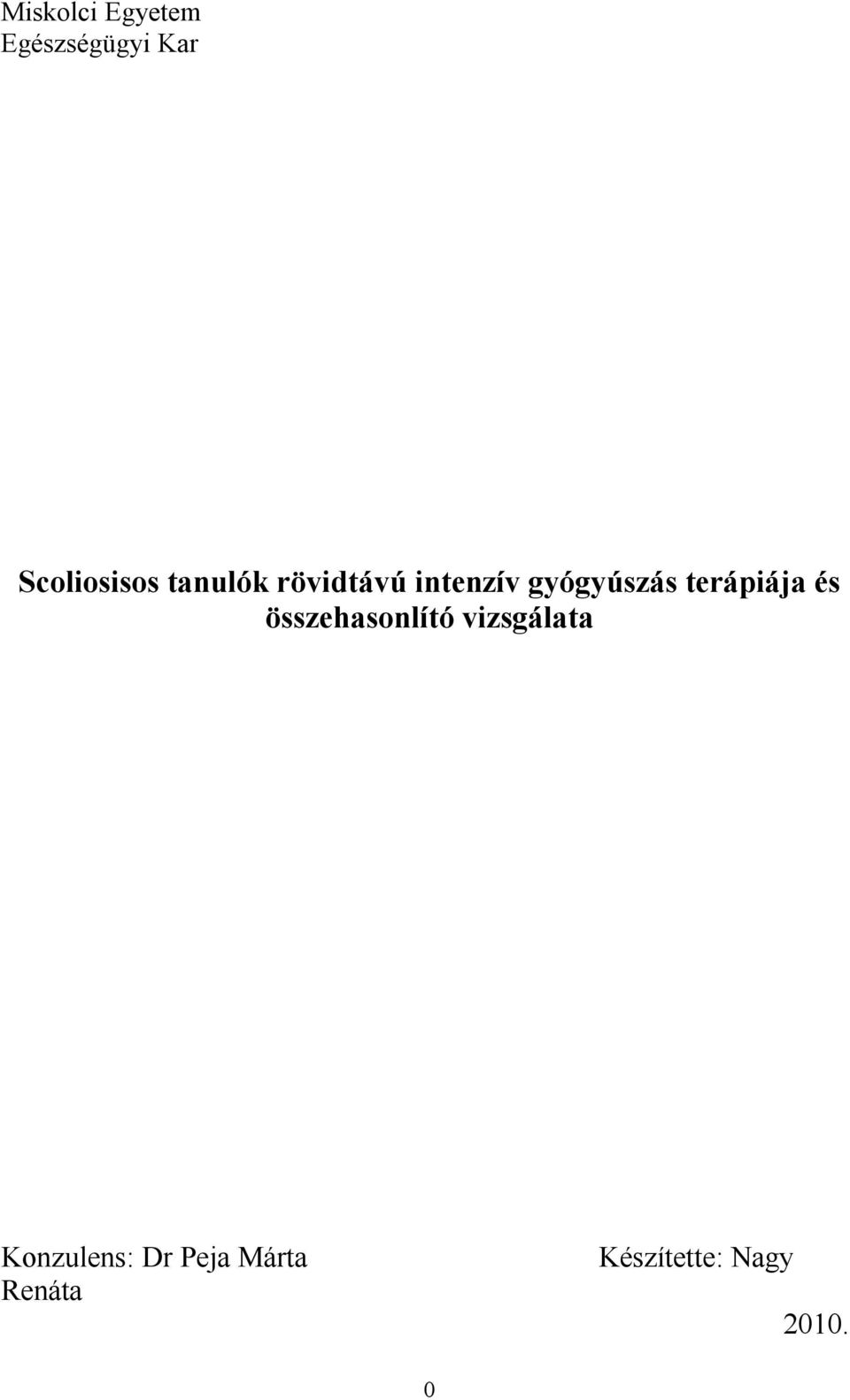 gyógyúszás terápiája és összehasonlító