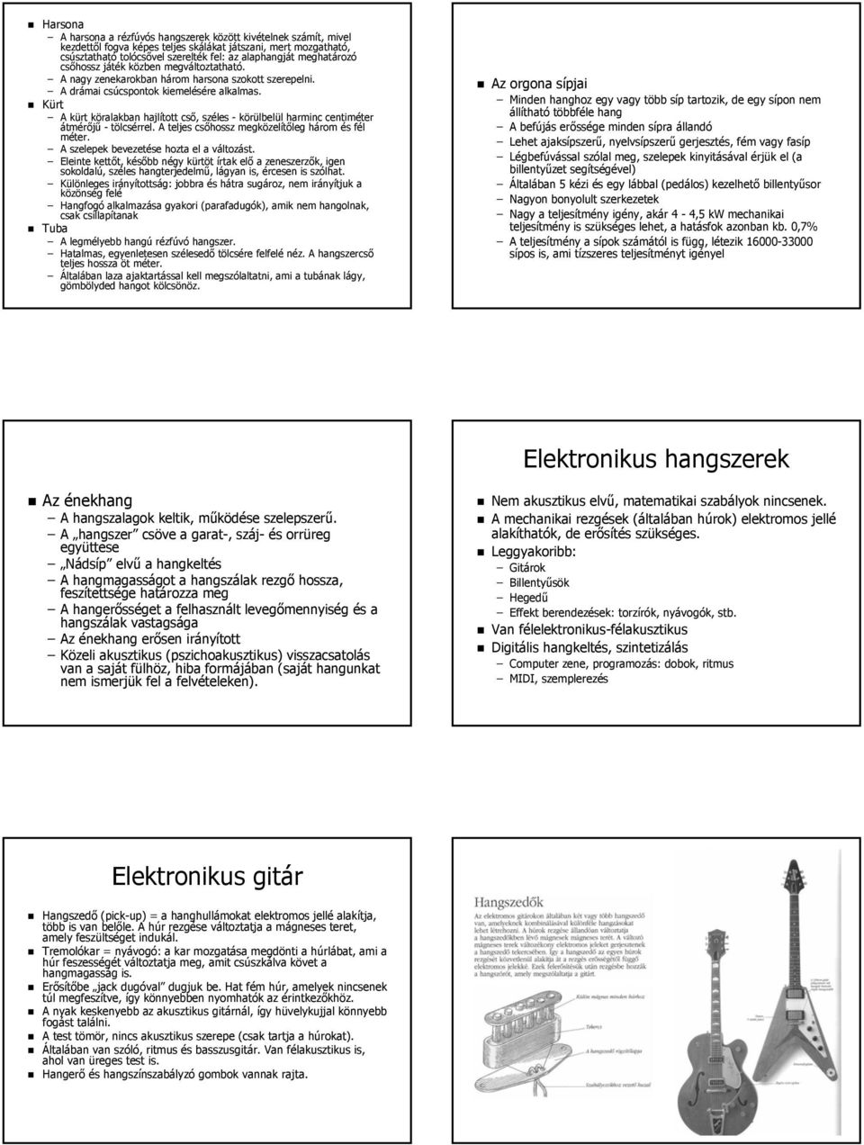 Akusztika 2. Hangszerek csoportosítása. Tematika. A tantárgyról. Heti 2 óra  - PDF Free Download