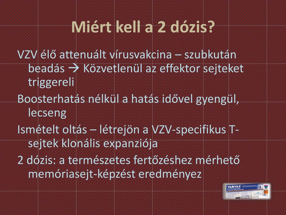 sejteket triggereli Boosterhatás nélkül a hatás idővel gyengül, lecseng