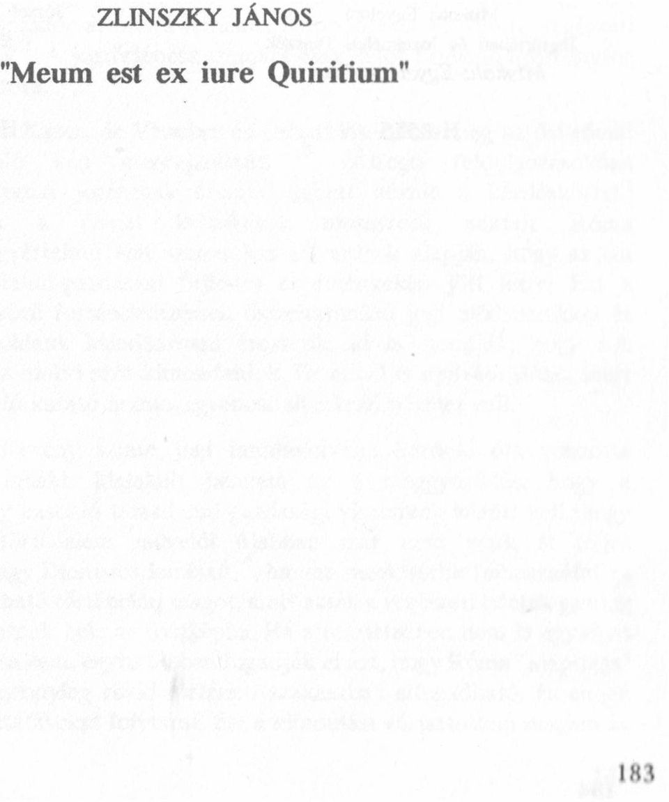 Meum est ex