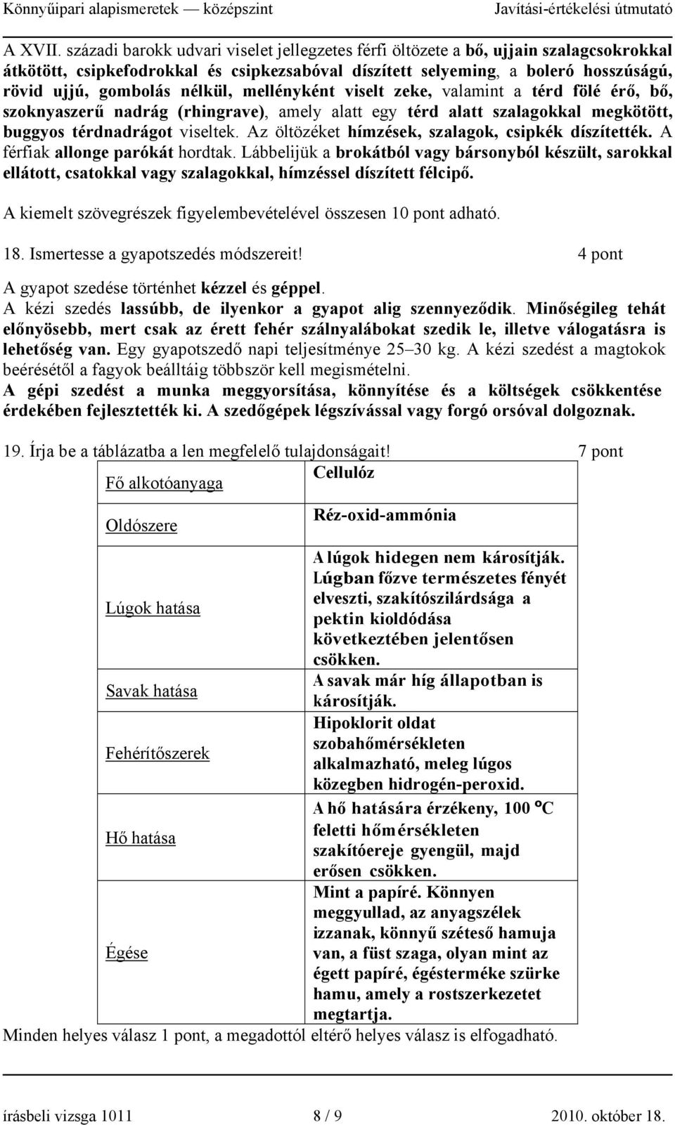 nélkül, mellényként viselt zeke, valamint a térd fölé érő, bő, szoknyaszerű nadrág (rhingrave), amely alatt egy térd alatt szalagokkal megkötött, buggyos térdnadrágot viseltek.