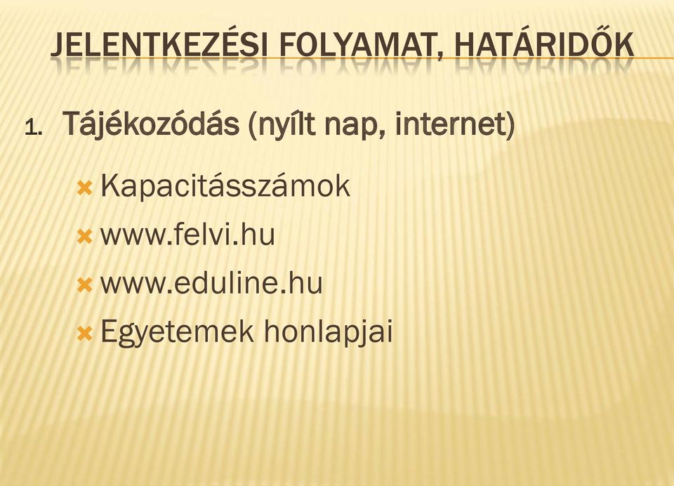 internet) Kapacitásszámok www.