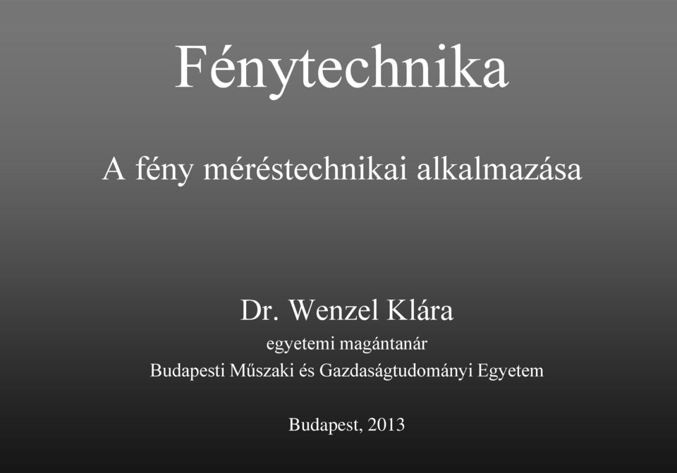 Wenzel Klára egyetemi magántanár