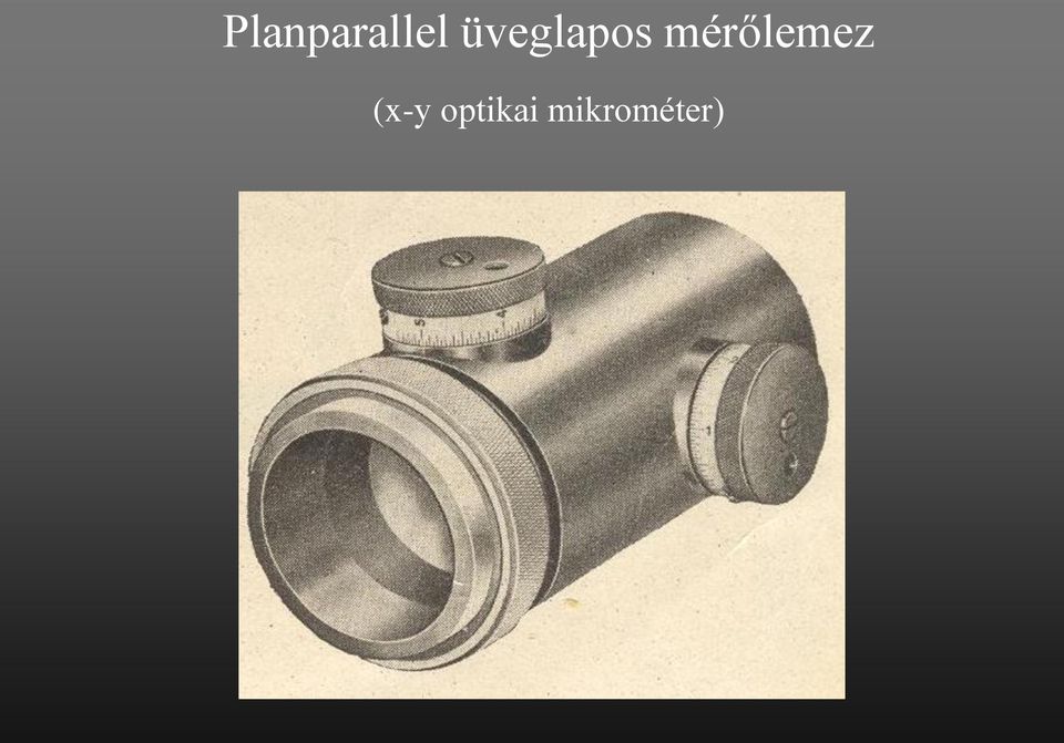 mérőlemez (x-y