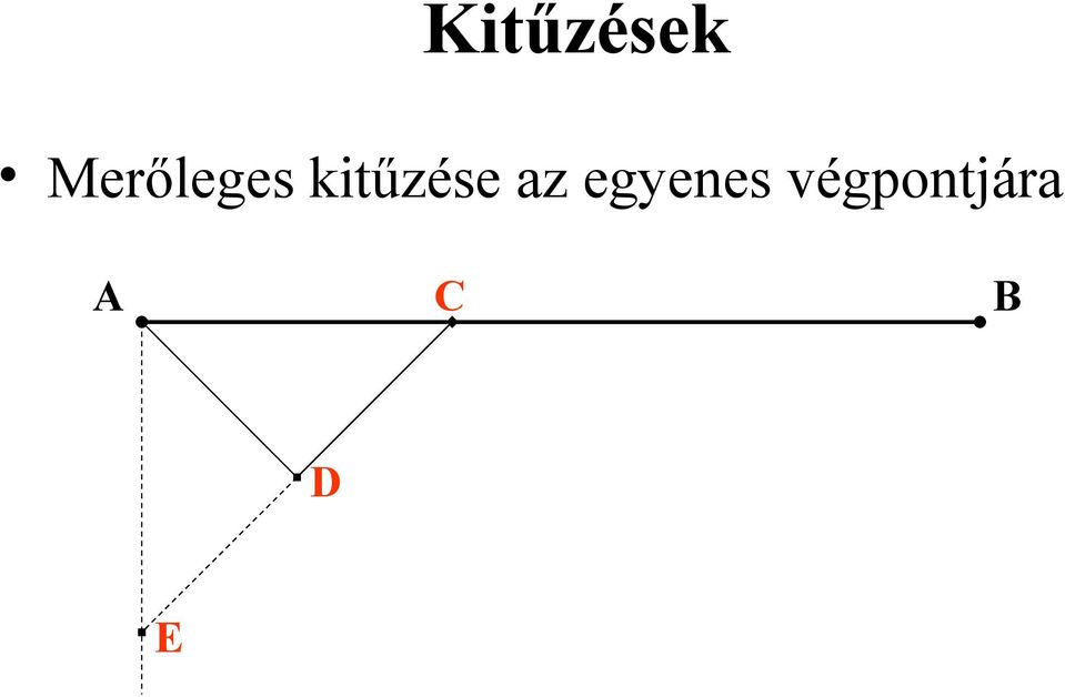 kitűzése az