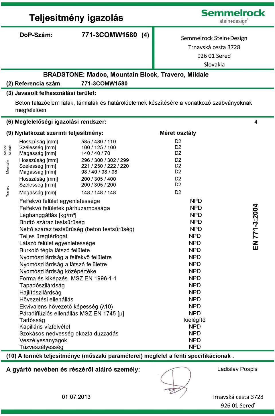 250 / 222 / 220 Magasság [mm] 98 / 40 / 98 / 98 Hosszúság [mm] 200 / 305 / 400 Szélesség [mm] 200 / 305 / 200 Magasság