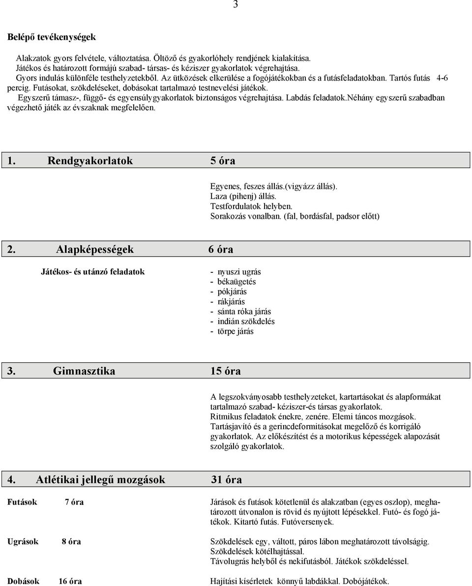 Tanterv. Testnevelés 1-4. évfolyam - PDF Free Download