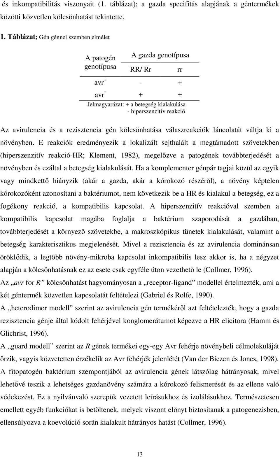 rezisztencia gén kölcsönhatása válaszreakciók láncolatát váltja ki a növényben.