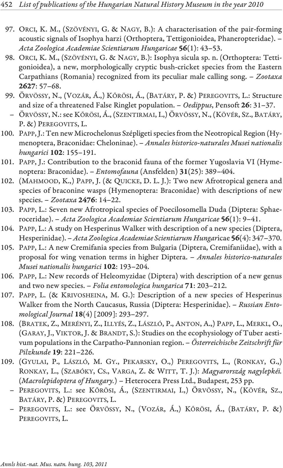 , (SZÖVÉNYI, G.& NAGY, B.): Isophya sicula sp. n.