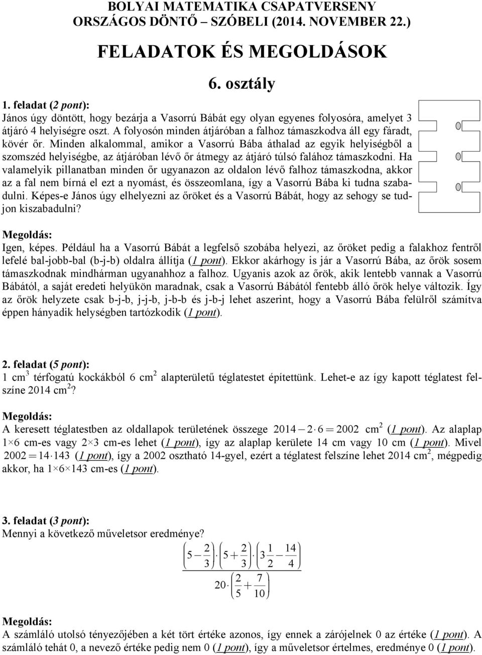 FELADATOK ÉS MEGOLDÁSOK - PDF Ingyenes letöltés