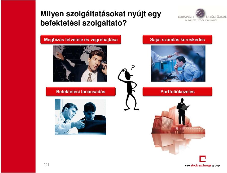 Megbízás felvétele és végrehajtása Saját