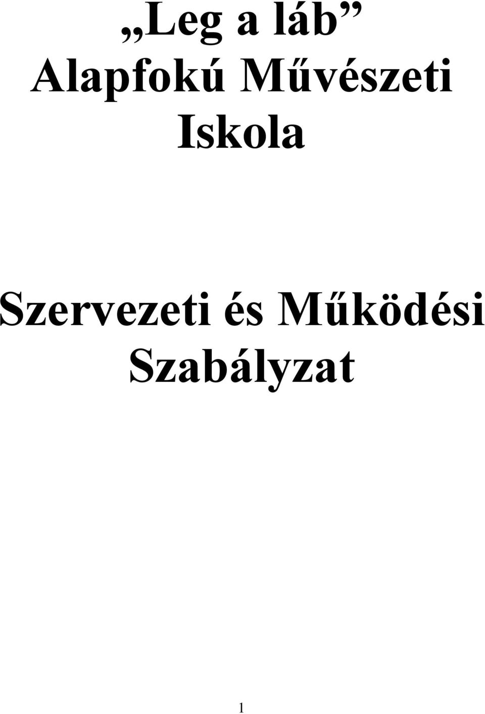 Művészeti Iskola