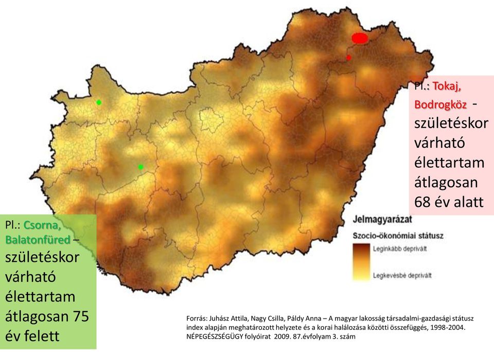 Nagy Csilla, Páldy Anna A magyar lakosság társadalmi-gazdasági státusz index alapján