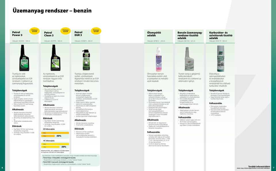 Tisztítja és védi az injektorokat, szívószelepeket és az EGR rendszert. Segíti az égést, növeli a motor teljesítményét és gazdaságos üzemanyag használatot biztosít.