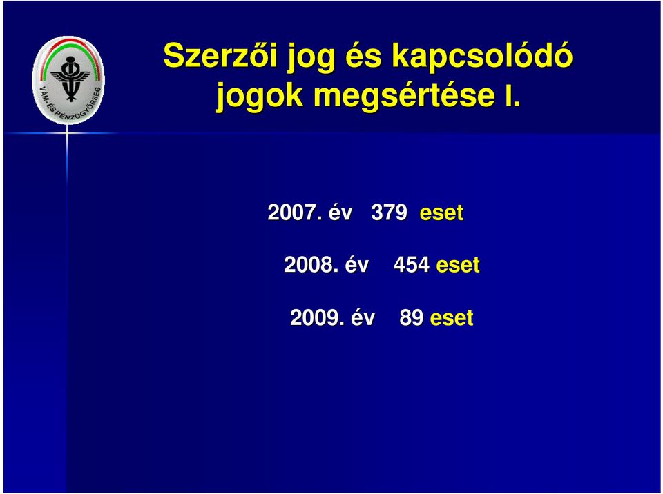 megsértése I. 2007.