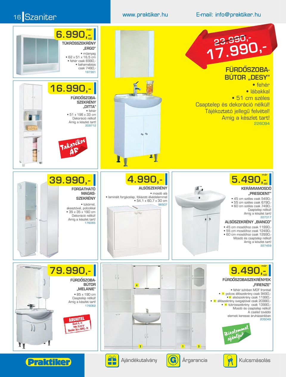 990,- FORGATHATÓ MAGAS- SZEKRÉNY tükörrel, akasztóval, polcokkal 35 x 35 x 190 c Dekoráció nélkül! 176065 4.
