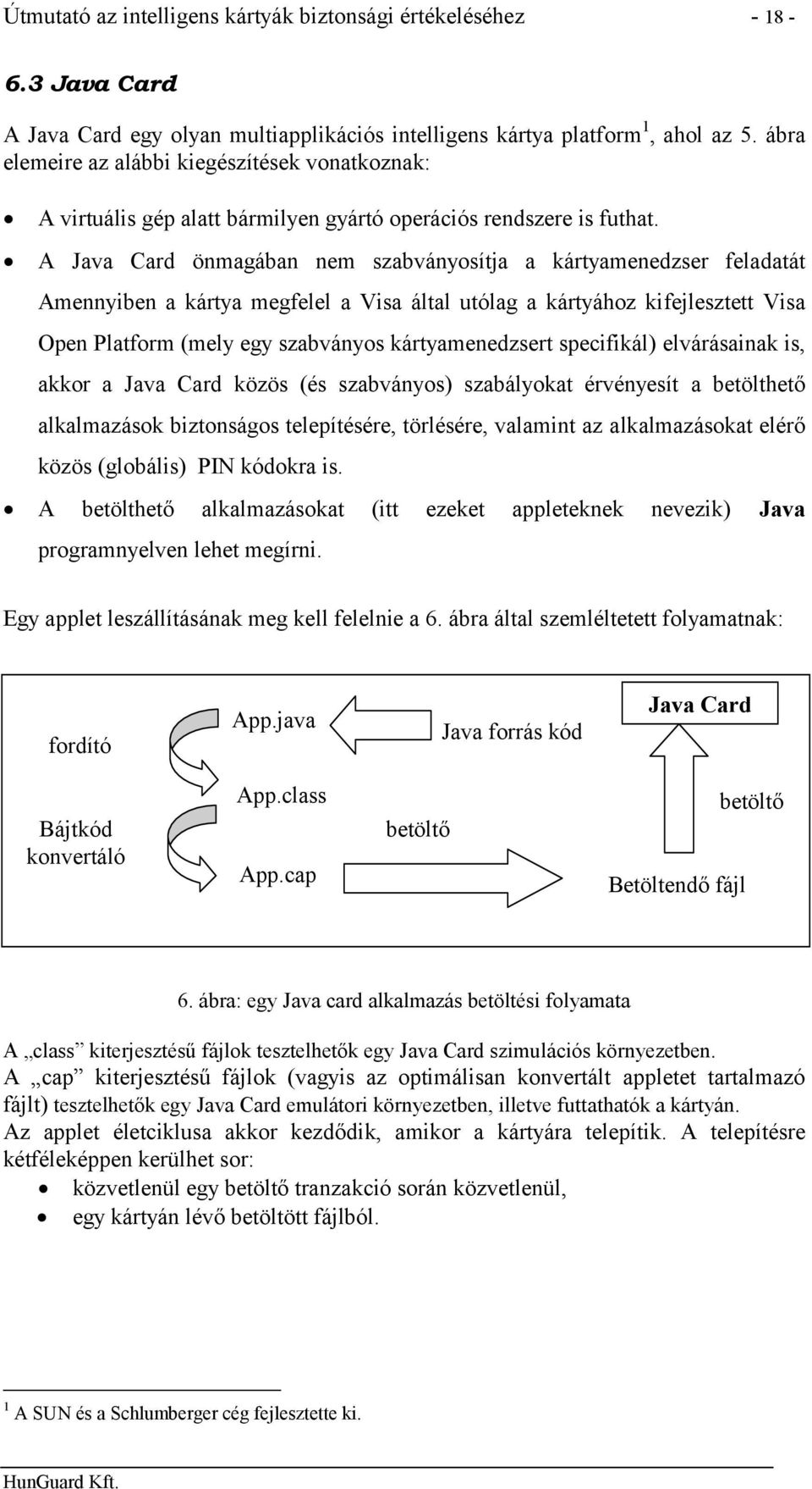 A Java Card önmagában nem szabványosítja a kártyamenedzser feladatát Amennyiben a kártya megfelel a Visa által utólag a kártyához kifejlesztett Visa Open Platform (mely egy szabványos