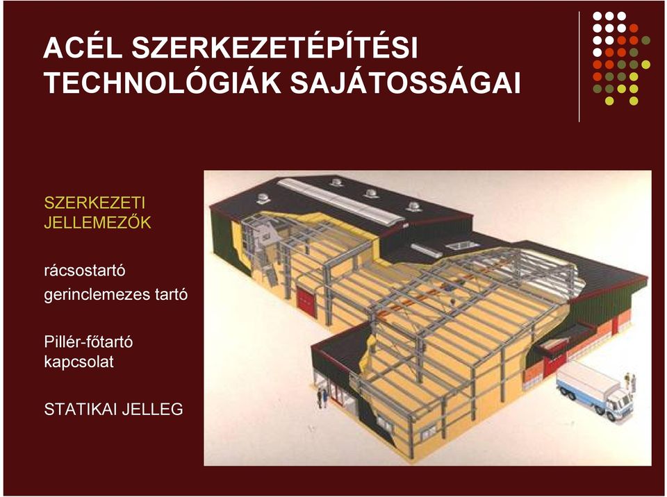 rácsostartó gerinclemezes tartó