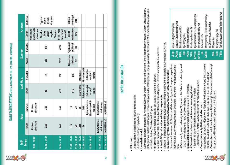 30 TTK TTK BTK BTK Tájékoztató szülőknek Tájékoztató szülőknek Általános tájékoztató élő közvetítése Tippek a sikeres DExam vizsgához Diplomás bérek - Megéri-e továbbtanulni?