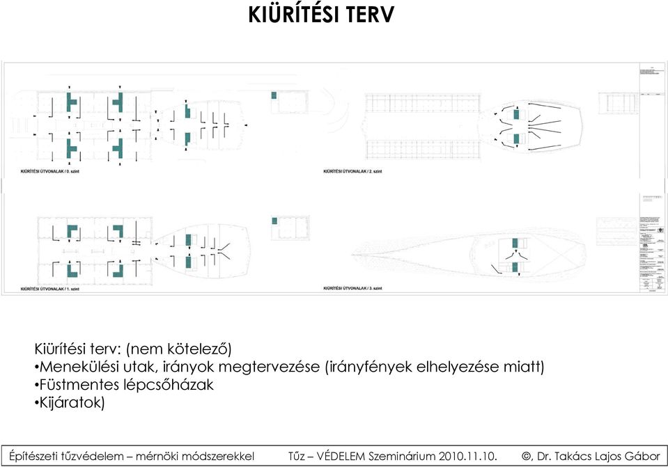 megtervezése (irányfények elhelyezése