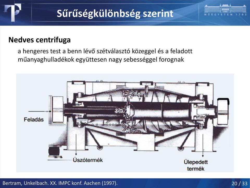 műanyaghulladékok együttesen nagy sebességgel forognak