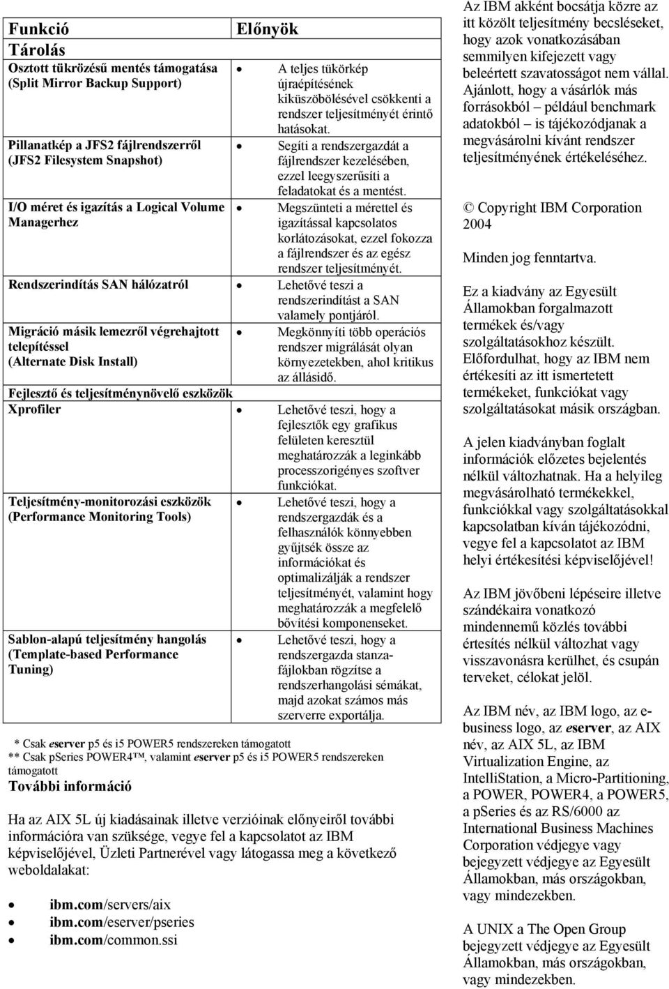 Segíti a rendszergazdát a fájlrendszer kezelésében, ezzel leegyszerűsíti a feladatokat és a mentést.