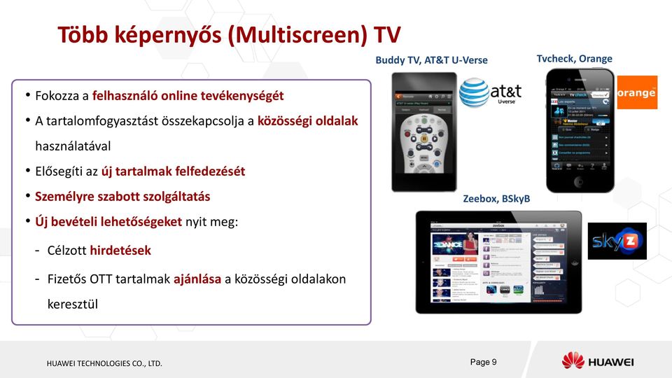 tartalmak felfedezését Személyre szabott szolgáltatás Új bevételi lehetőségeket nyit meg: Zeebox, BSkyB -